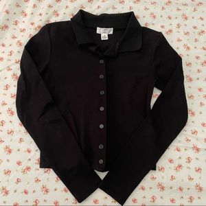 tilly's ivy + main collar button up long sleeve top